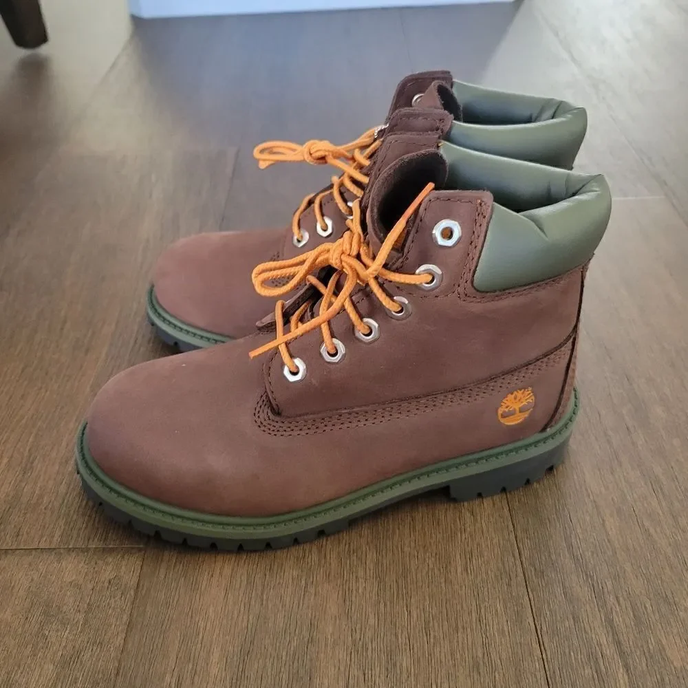 Timberland Premium Nubuck 6-Inch Waterproof Boots New Boys aize 2